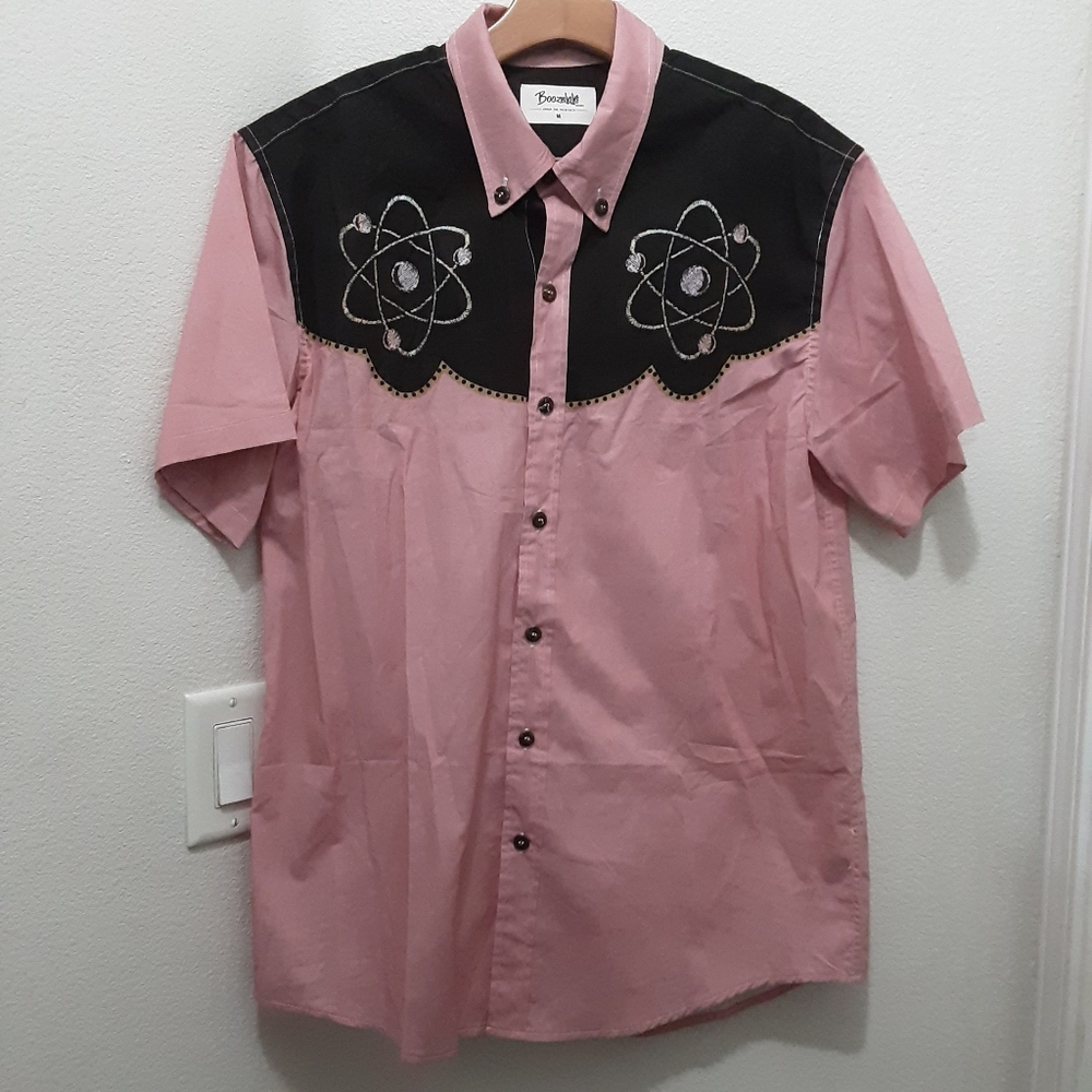 Boozelele Atomic Nuclear Symbol Western Shirt